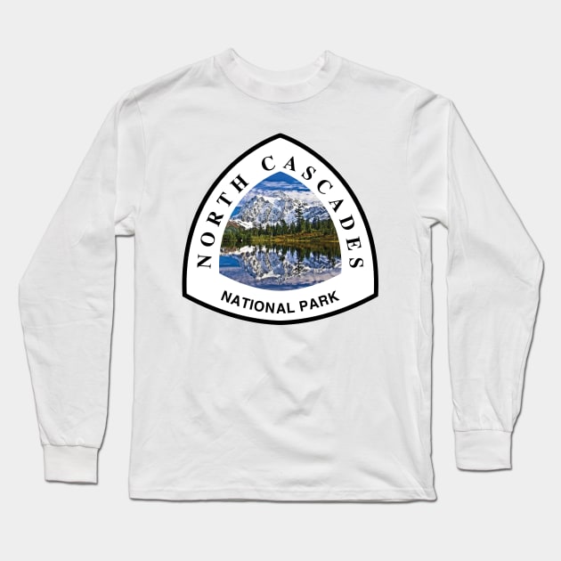 North Cascades National Park shield Long Sleeve T-Shirt by nylebuss